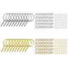 220x Split for Key Ring with Chain and Jump Rings Screw Eye Pins Metal Rings with Open Jump Ring Round for Key Rings Kit