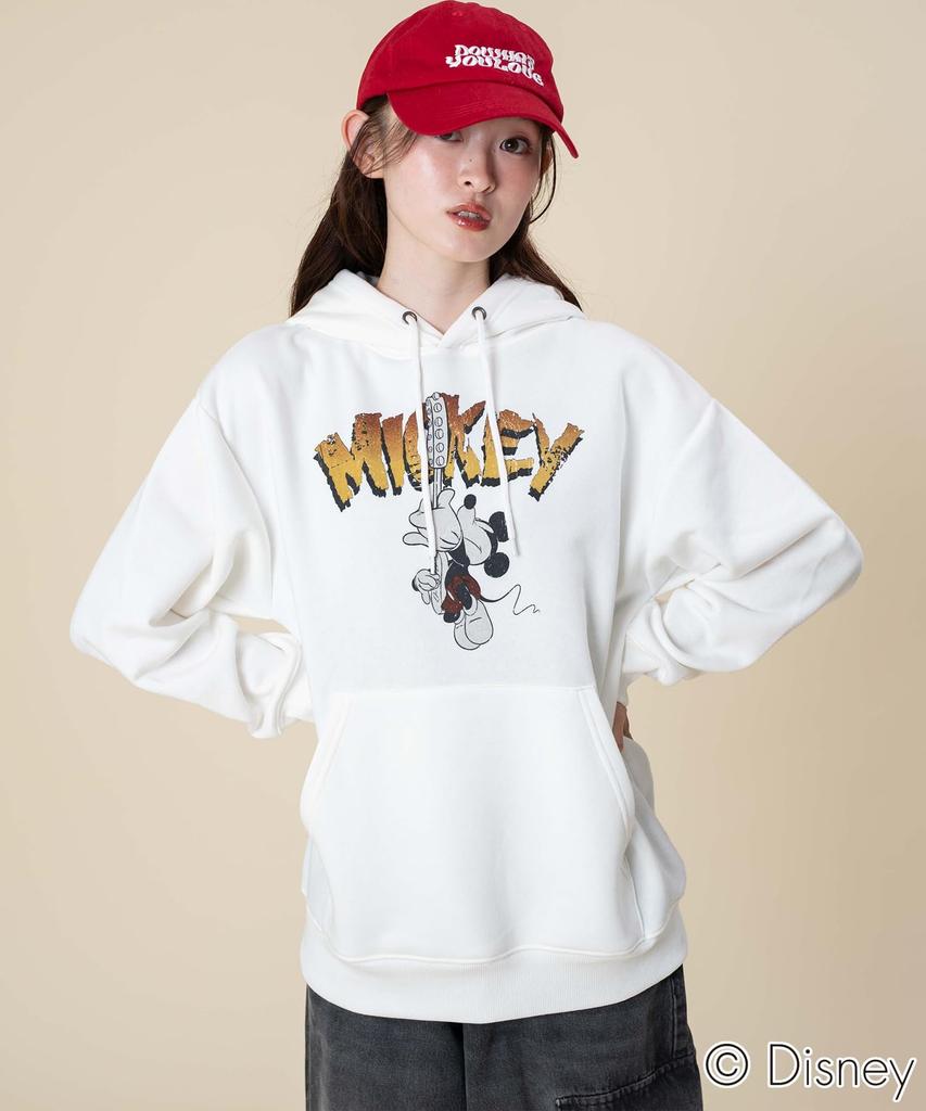 WEGO Unisex Disney Graphic Disney Size White Hoodie/Sweatshirt, Fall/Winter Casual, Gift, Men's, L,