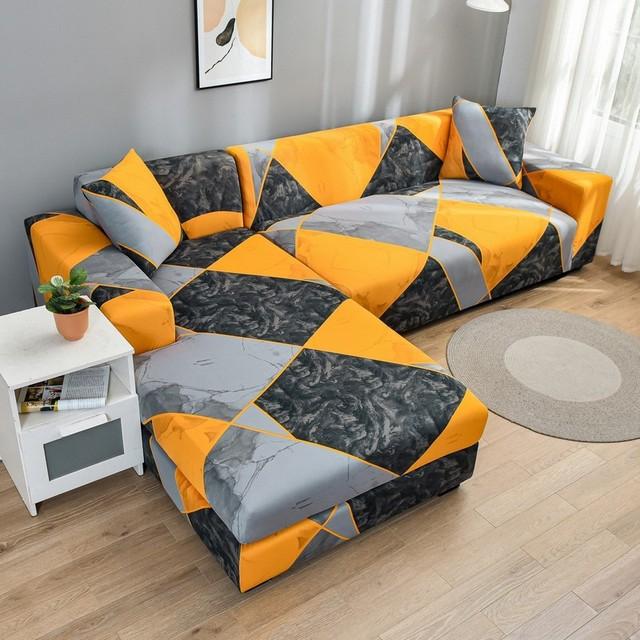 Sectional Sofa Covers Stretch Couch Slipcovers For L Shape Sectional Couch Chaise Sofa Furniture Protector Covers