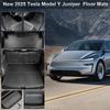 Автомобильные коврики Коврик в багажник Для Tesla Model 3 Highland 2026-2026 Водонепроницаемый Противоскользящий Коврик в багажник TPE Коврики Всепогодные