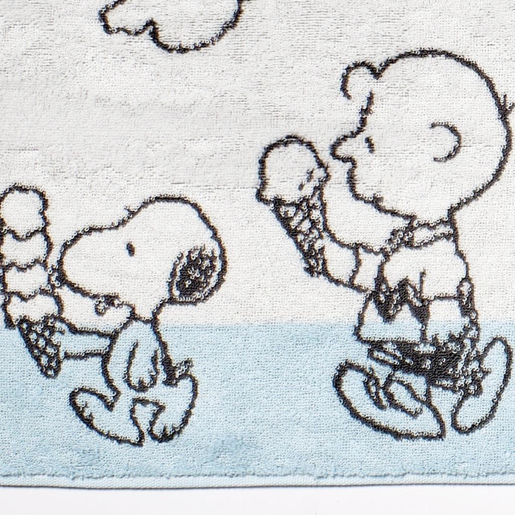 Nishikawa Snoopy Face Мороженое Сделано в PN5605TW Полотенце, 34x80см, Стирается, 100% Хлопок, Дизайн, Япония, Имабари, Белый, XT25136611,