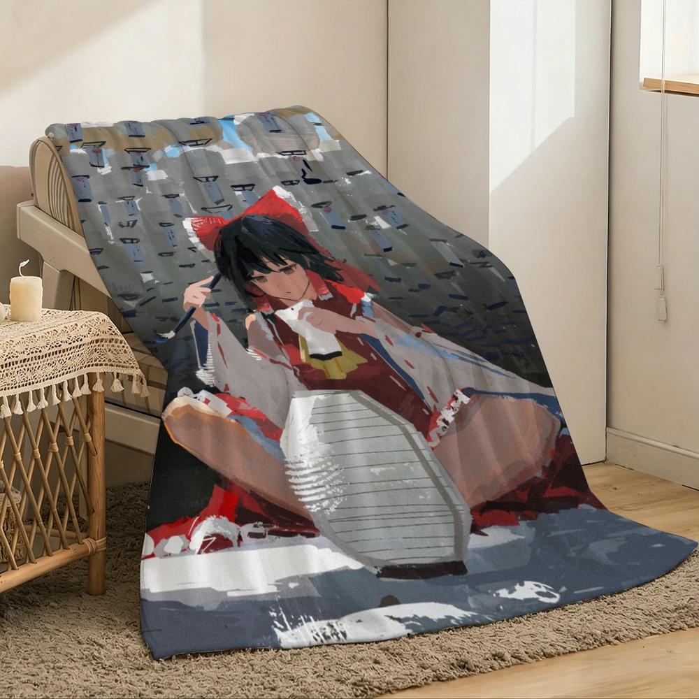 Плед Touhou Projects, легкий, 240 г, фланелевый, мягкий, приятный для кожи, для летнего охлаждения