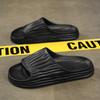 Men's Super Soft Eva Thick Platform Slides, Minimalist And Comfortable Indoor Bathroom Non-Slip Slippers, Men's Slippers