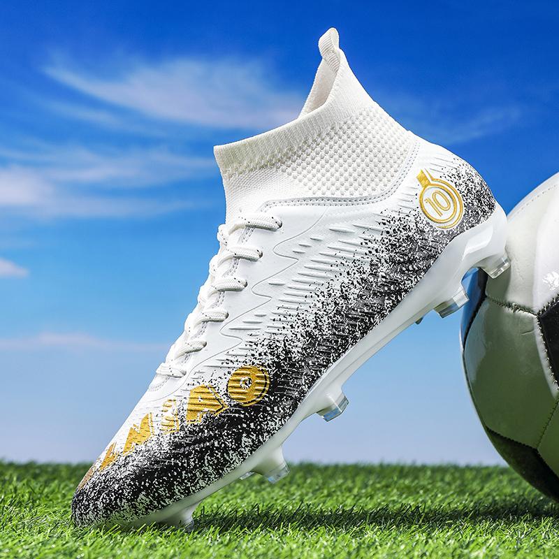 33-46 футбольные бутсы унисекс, высокоэластичные носки на шнуровке, тренировочный искусственный капитан, детские футбольные бутсы для тренировок на открытом воздухе