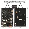 Wall Hanging Earring Storage Rack Multicolor Jewelry Organizer Bag Earring Display Stand  Ring