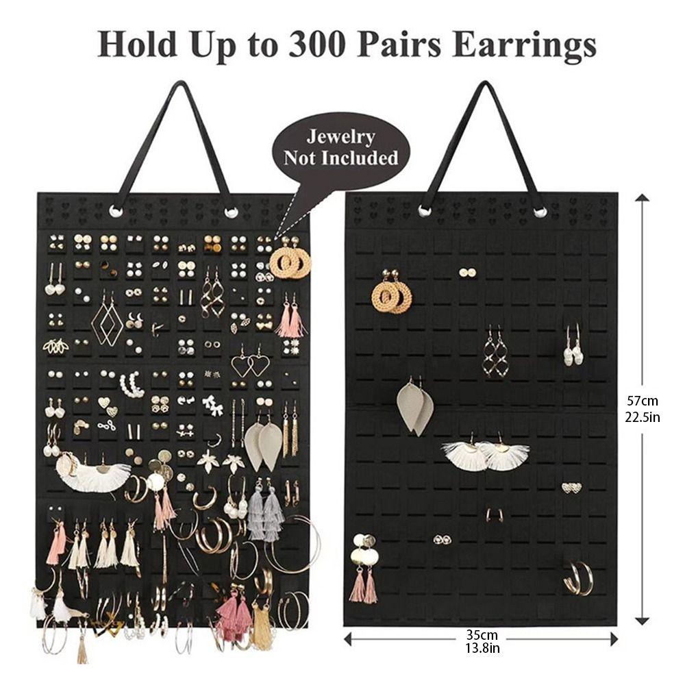 Wall Hanging Earring Storage Rack Multicolor Jewelry Organizer Bag Earring Display Stand  Ring
