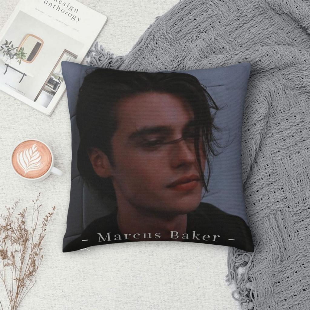 Marcus Baker Ginny & Georgia Square Pillowcase Polyester Linen Velvet Printed Zip Decor Pillow Case Sofa Cushion Cover