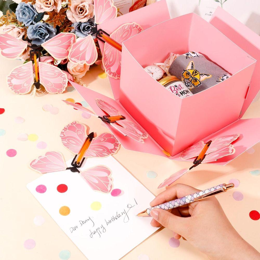 Креативная коробка-сюрприз на годовщину С Днем Рождения DIY Складная бумажная коробка Новогодний подарок