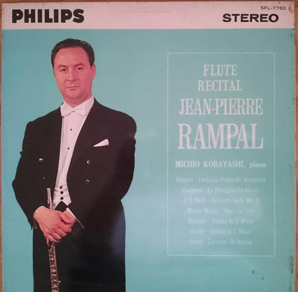 LP Record JEANPIERRE RAMPAL MICHIO KOBAYASH Flute Recital SFL7760 PHILIPS 1964 Japan Classical Used