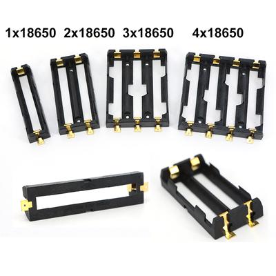 1X 2X 3X 4X держатель для аккумулятора 18650 SMD 18650 чехол для хранения аккумулятора контейнер внешний аккумулятор с бронзовыми штифтами перезаряжаемый SMT