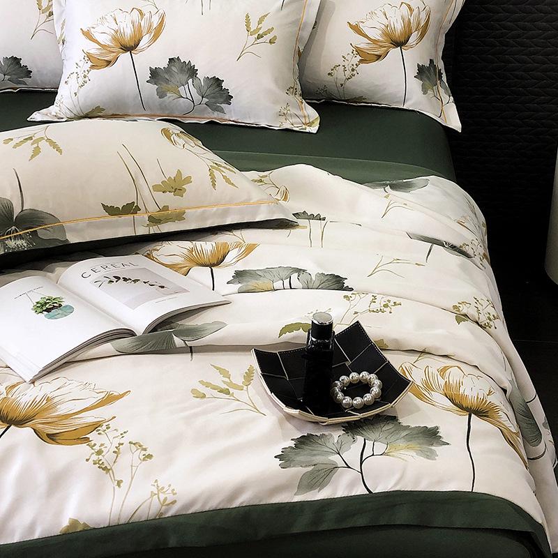 Летний комплект одеяла из тенселя: 25 дизайнов - Легкий шелк, Стирающийся, Идеально подходит для кроватей в студенческих общежитиях