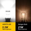 AUXITO 2 шт. 7443 W21/5W T20 Светодиодные лампы с HD-проекторной ЛИНЗОЙ 6000K Белый Красный Желтый Янтарный 7440 Для Автомобиля Заднего Ходового Огня