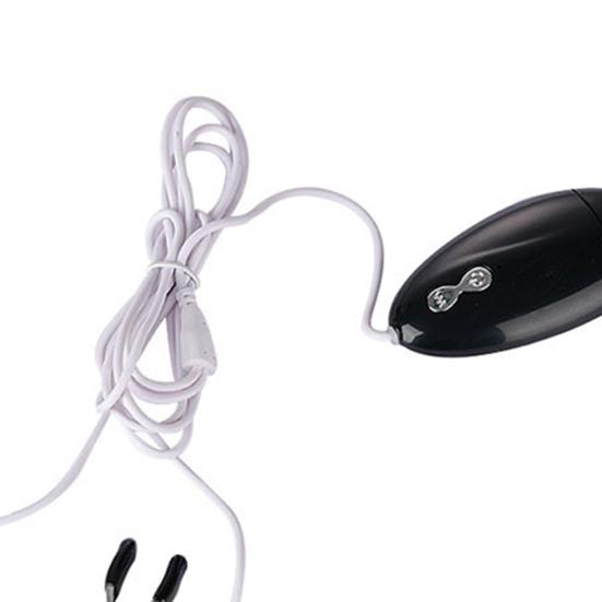 1Set Breast Clamp Odor-free Silky Metal Nipple Screw Clip Vibrator Egg for Women