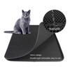 Cats Litter Mat Double Layer Washable Trapping Mat Scatter Control Easy to Clean Fits Under Litter Box, Litter Free F
