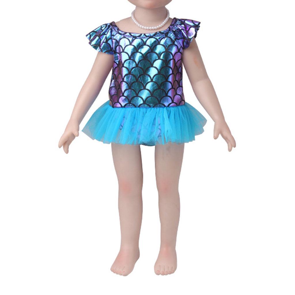 Одежда купальник и панамка для кукол размером 43 см