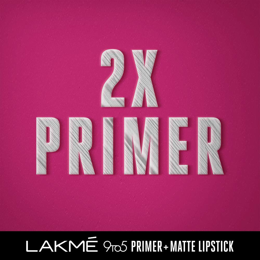 LAKMÉ 9 to 5 Primer + Matte Lip Color Matte Finish
