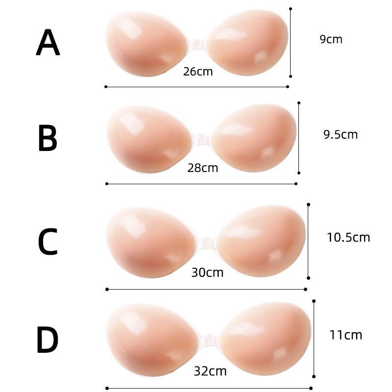 Силиконовые наклейки на грудь: Бюстгальтер Push-Up Invisible без бретелек для свадебных платьев