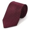 Brand Necktie Made In Japan Silk Jacquard Weave Pin Dot [Michiko London] 100% (C Pattern Wine)