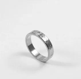Stainless Steel Ring for Women Inlaid Zircon Rings Waterproof Romantic Fashion Jewelry