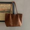 Vintage Suede Shoulder Bag, Women's Commute To Work, High-end Sense, Large-capacity Portable Tote Bag, Letter Bag.
