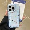 Блестящая подставка для чехла телефона Apple 15 для IPhone16promax Корейский стиль 16 Цепочка 13 Прозрачный