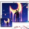 Набор для вышивки крестом DIY Алмазная вышивка Художественная Луна и звездное небо Алмазная картина Домашний декор
