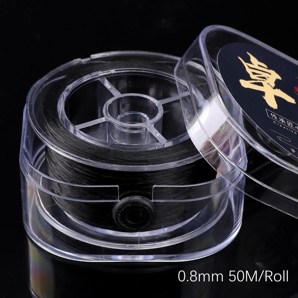 Прочная нейлоновая резиновая эластичная нить для изготовления украшений и браслетов - Разные цвета, 50-100 метров