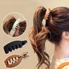Korean Twist Claw Clips Frosted High Ponytail Banana Clip Fashion Ponytail Barrettes Hair Claw Vertical Clip Hair Accessories