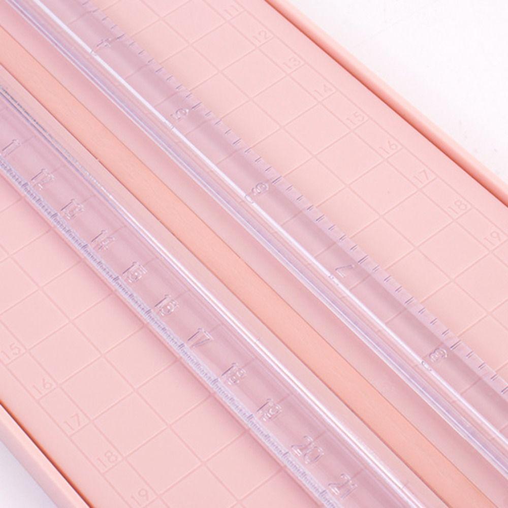 360° Rotating Head 12 in 1 Paper Cutter Smooth Cutting Multiple Cutting Patterns Manual Paper Cutter Plastic with Anti Slip Pad