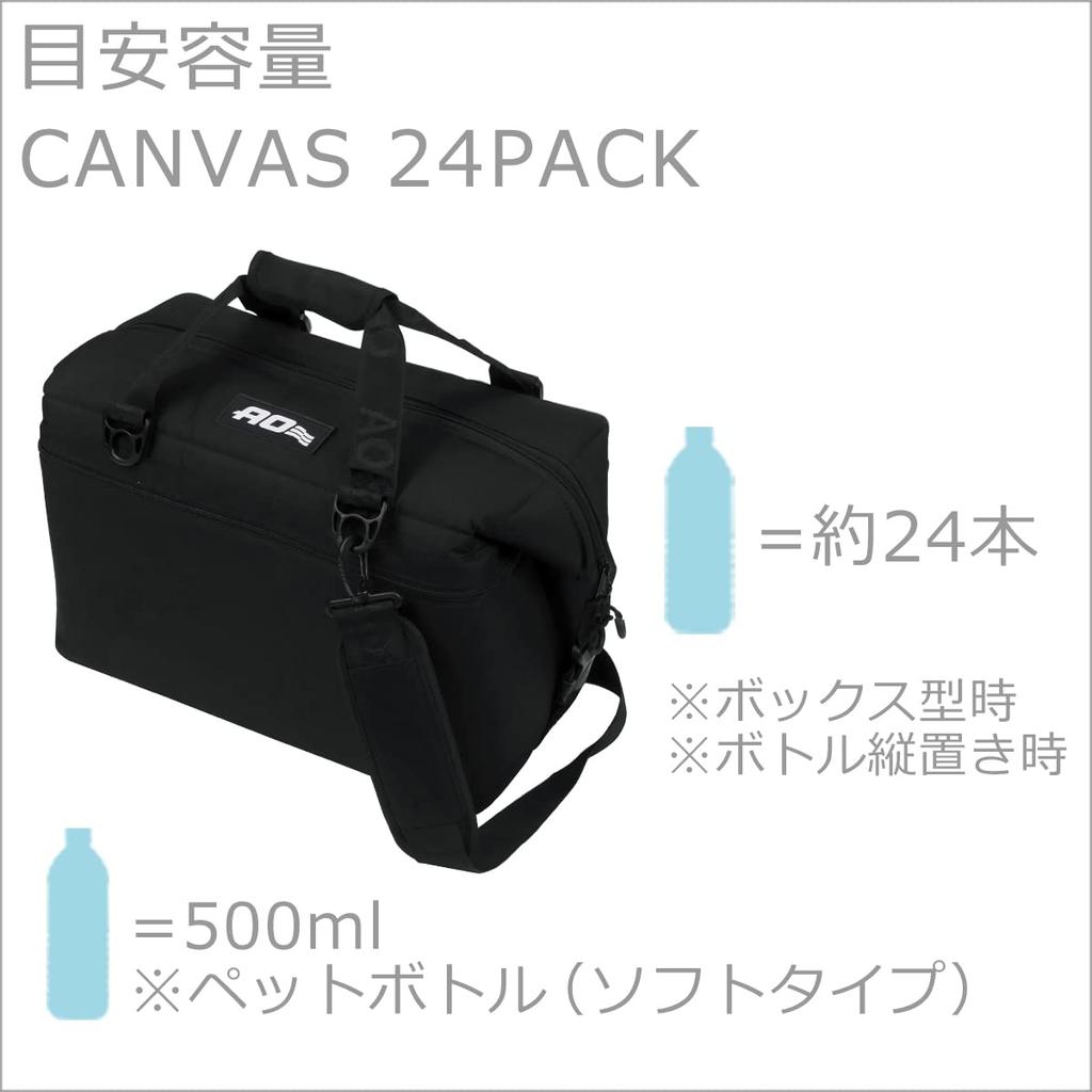 AO Coolers Cooler Box 24 PACK CANVAS Canvas BLACK [AO Coolers] [Товар]