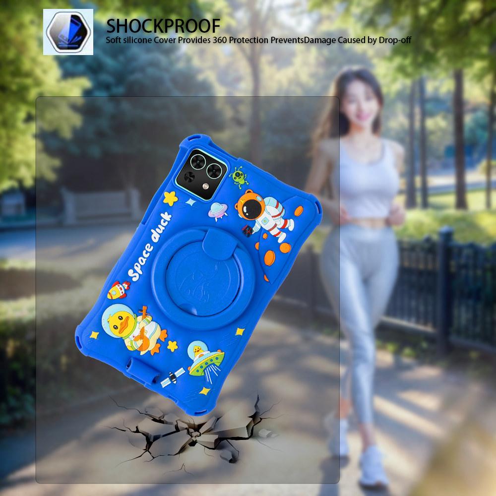 Вращающийся мультяшный мягкий чехол для Samsung Galaxy Tab A7 Lite A9 8.7 дюймов SM-T220 T225 SM-X110 X115 силиконовый детский чехол-подставка для планшета