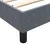 Box Spring Bed with Mattress Dark Gray 160x210 cm Velvet