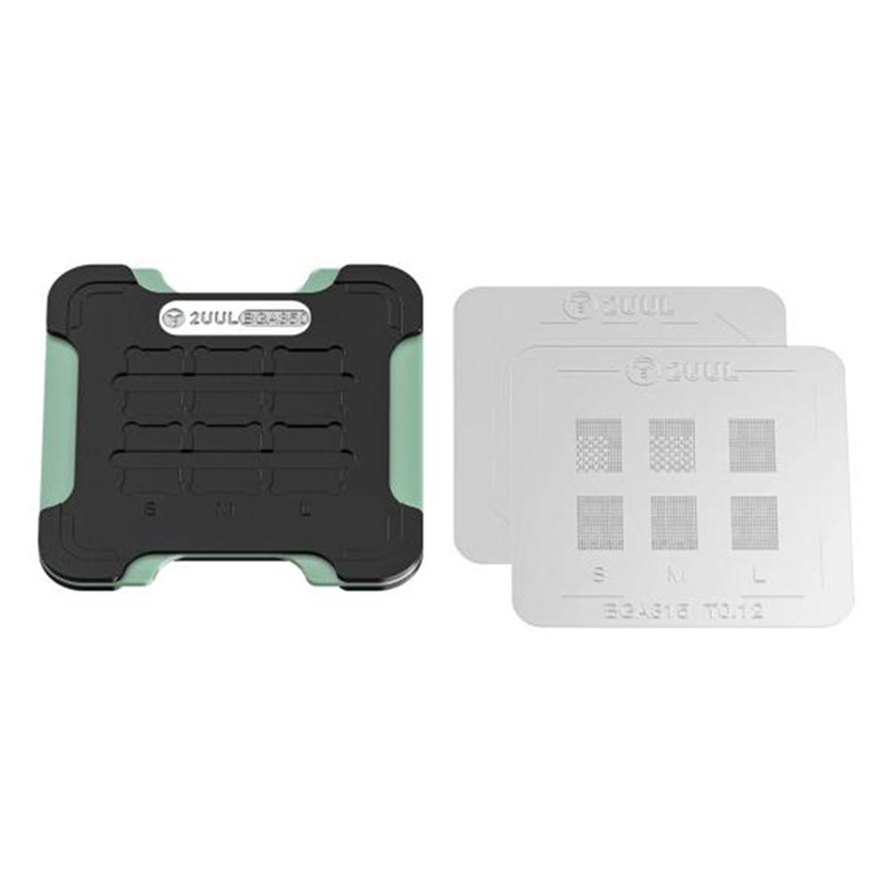 2UUL BH16 Станция для реболлинга NAND Магнитная двусторонняя паяльная платформа Комплект для ремонта смартфонов/планшетов