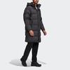 Adidas Padded Winter Hooded Mid-Length Down Jacket Men Outerwear Black GF0075