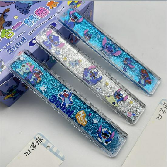 Super Mario Glitter Ruler - Cute 20cm Student Stationery
