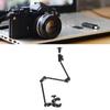 Photography Clamp, Camera Stand, Magic Arm, Flexible Super Clamp, 360 Degree Rotation, 1/4" Screw, 3/8" Screw Hole, Stainless Steel, for SLR Cameras