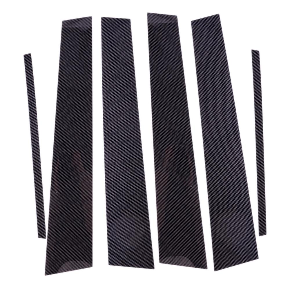Carbon Fiber Window Pillar Posts Door Trim X6 For Infiniti G35 G37 2002-2013