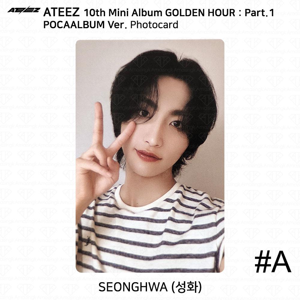 ATEEZ 10-й мини-альбом Golden Hour Part.1 POCAALBUM Фотокарта QR-изображение KPOP