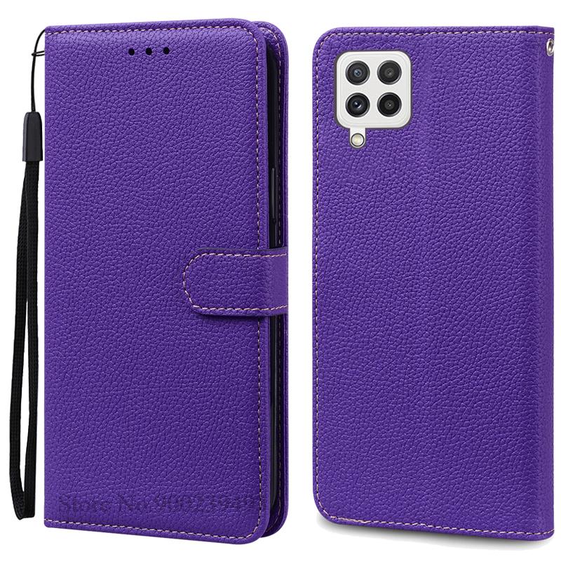 M32 4G Case For Samsung Galaxy M32 Case Leather Wallet Flip Case For Samsung M32 M 32 SM-M325F Case Soft Silicone Cover Fundas