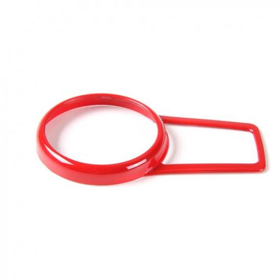 Red Front Headlight Switch Panel Decor Cover for Jeep Compass 2017+ Accessories