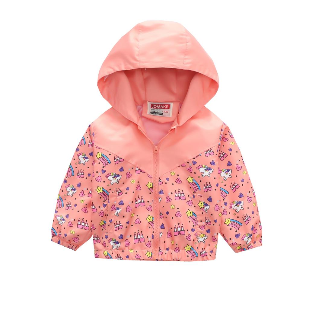 Детская одежда для мальчиков и девочек, детская одежда для маленьких детей, модная, с принтом, повседневная куртка с капюшоном на молнии, куртка