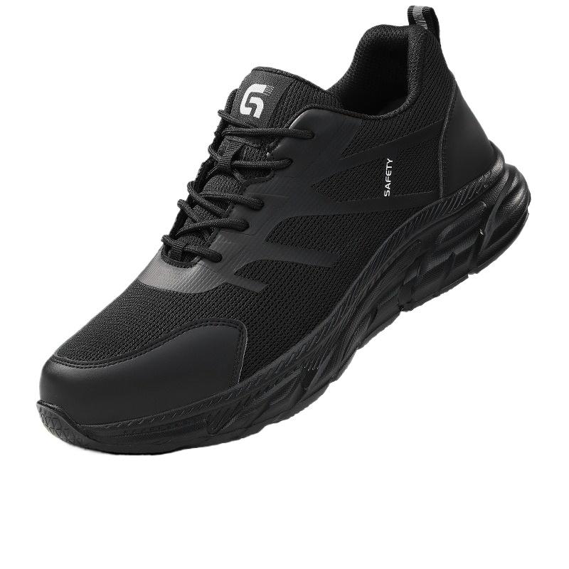 Fashion Woman Work Shoes with Protection Breathable Lightweight Safety ShoesSteel Toe Cap Working Male Construction Work Mesh Sneakers