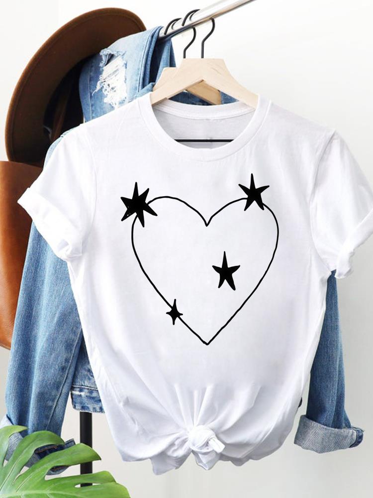 (Азиатский размер) леопардовый стиль letter Women Clothing Футболка с коротким рукавом Модная футболка Топ Женская с принтом Женские графические футболки