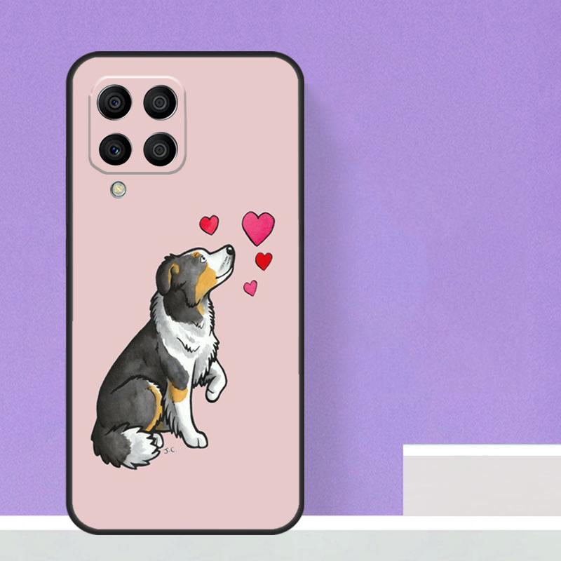 Чехол для телефона Samsung Galaxy M23 M20 M32 M52 M56 M16 M36 M54 M34 M14 M35 M55 M15 M11 M31 M13 M53 с изображением бордер-колли