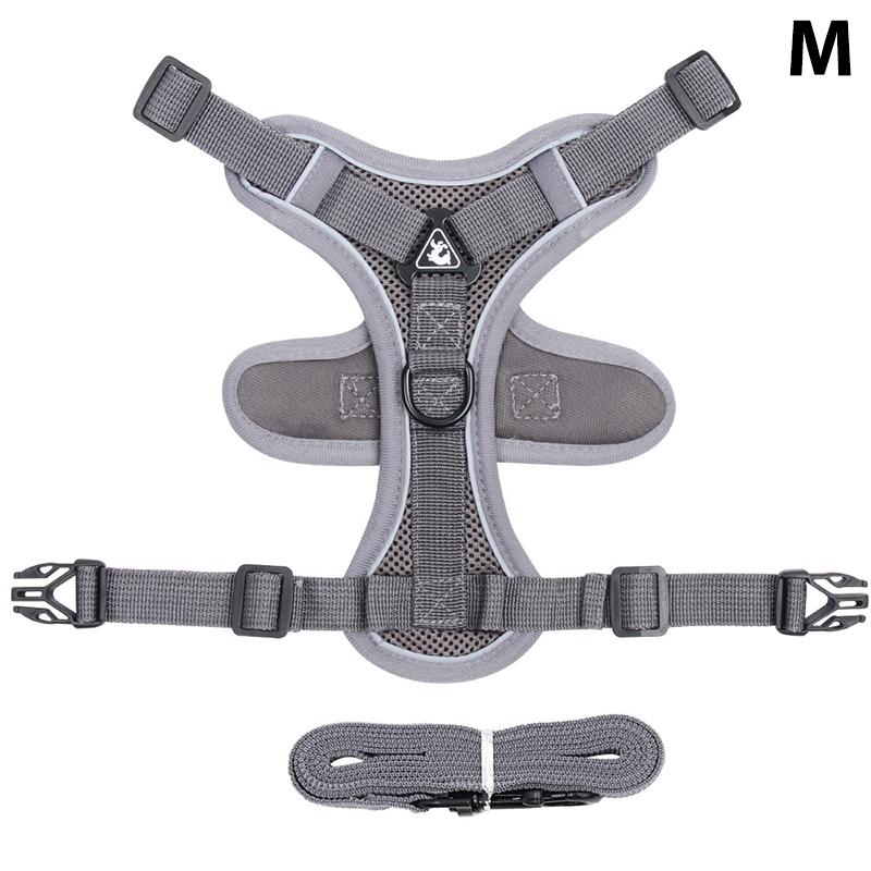 1 комплект поводков для кошек, набор с защитой от побега, дышащий, светоотражающий, регулируемый, для котят и щенков, нагрудный ремень, тяговый трос, товары для животных