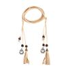 Style Waistband Knot Decorated Dress Accessories Tassles Belts Braided Belt Waist Chain Waist Rope