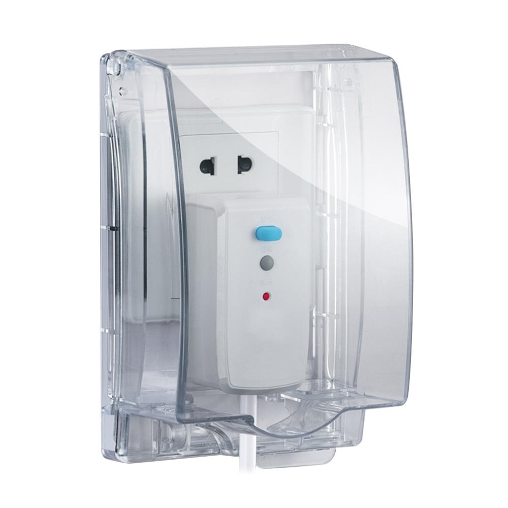 Водонепроницаемая защитная крышка для выключателя, прозрачный протектор для розетки, крышка для электрической вилки для дома