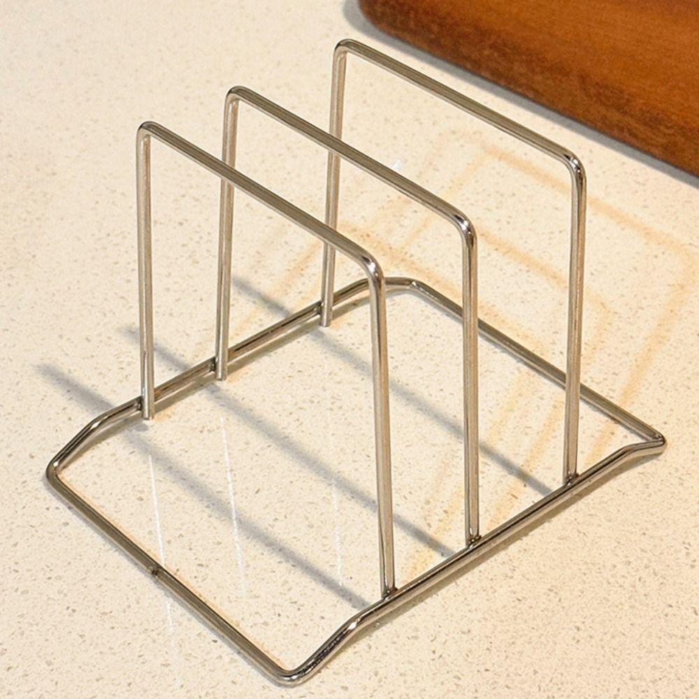 Non-Slip Chopping Board Holder Space Saving Pot Pan Lid Holder  Kitchen Storage