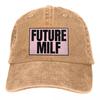 Многоцветная шляпа Future Milf, женская кепка с козырьком, розовая, черная, персонализированные защитные шапки с козырьком