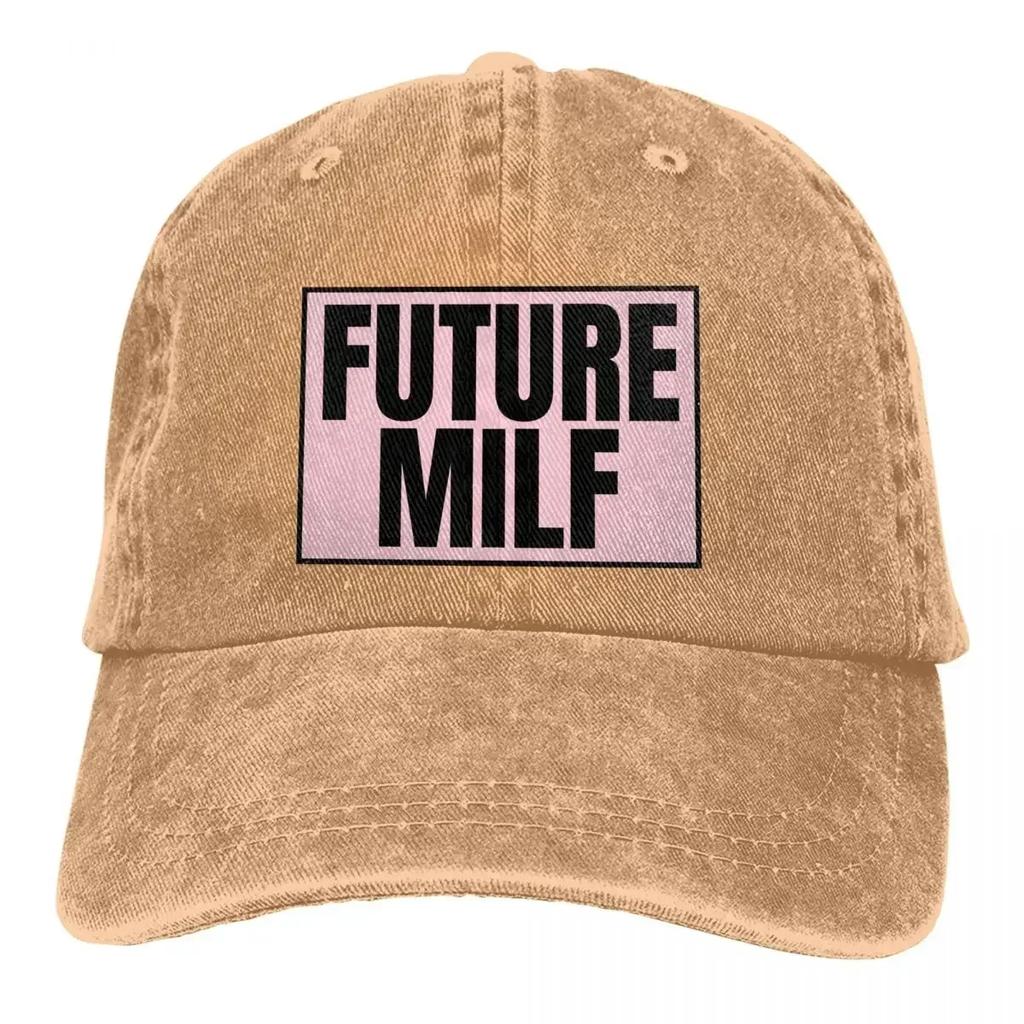 Многоцветная шляпа Future Milf, женская кепка с козырьком, розовая, черная, персонализированные защитные шапки с козырьком